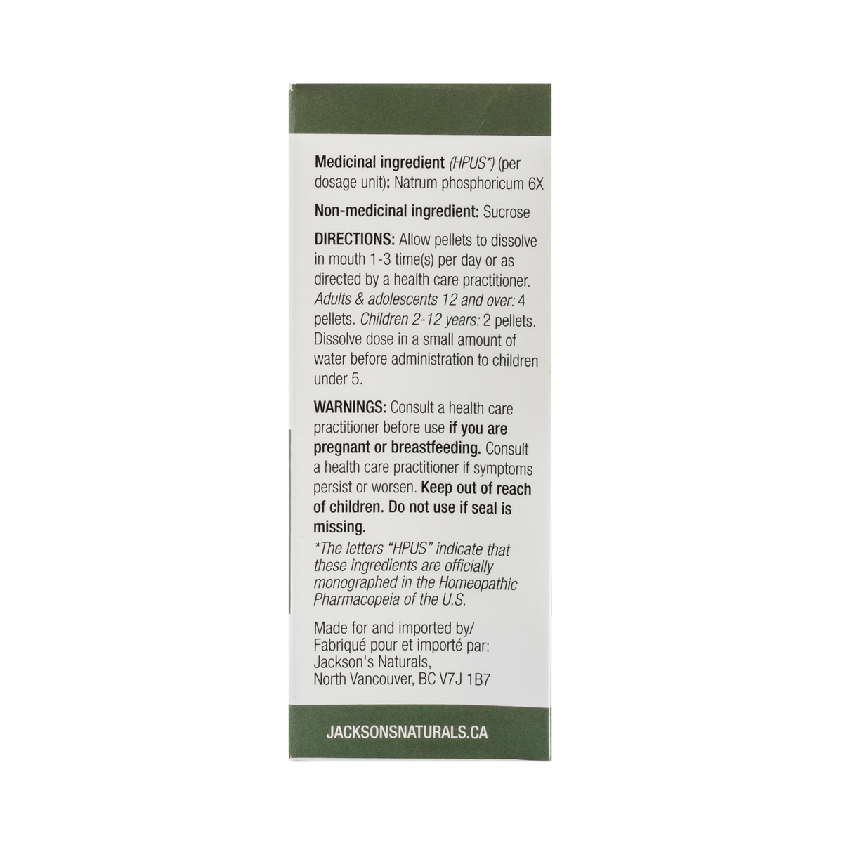 #10 Nat Phos 6X - Certified Vegan, Lactose-Free Schuessler Cell Salt (Sodium phosphate)