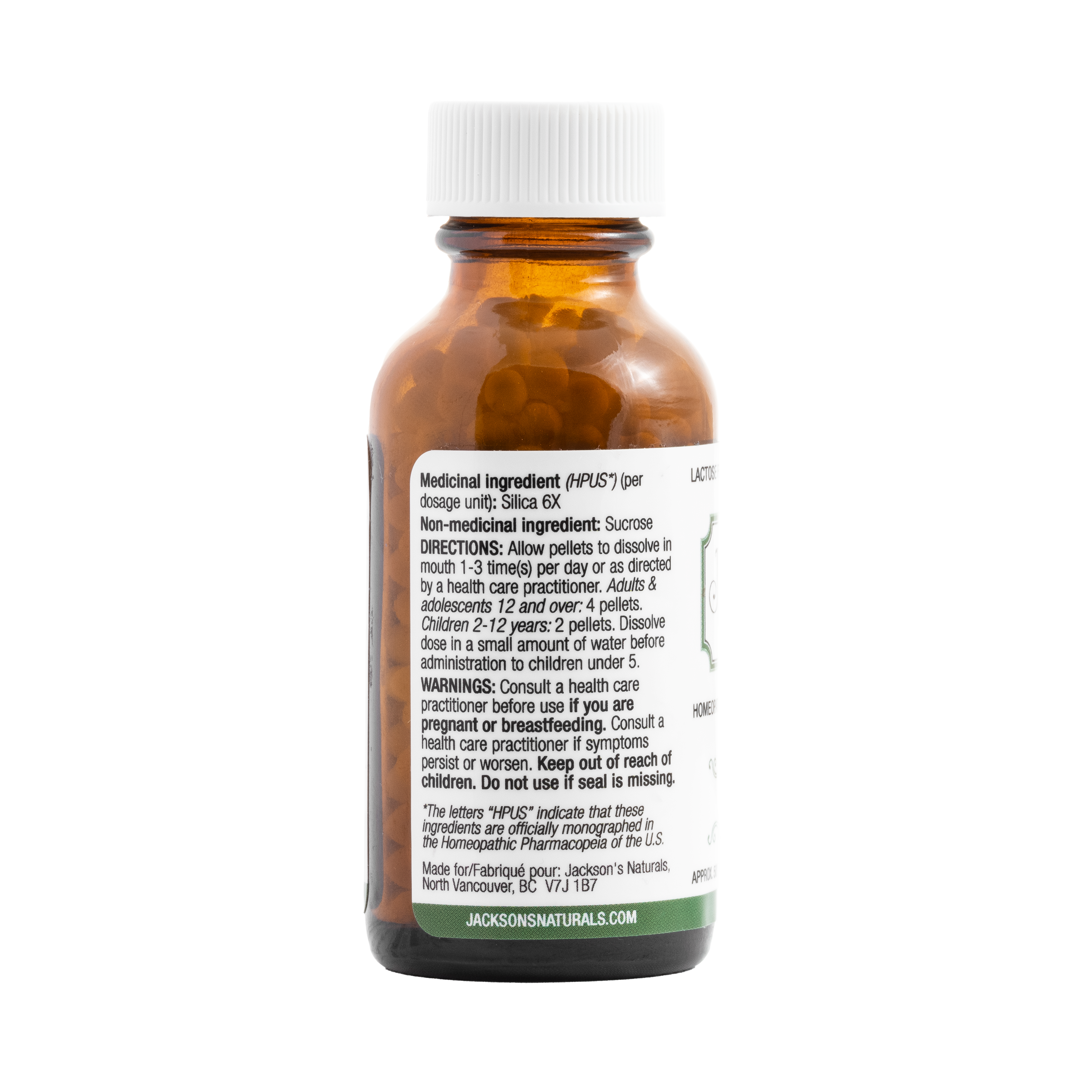 #12 Silica 6X - Sel de cellules de Schuessler (tissus) certifié végétalien et sans lactose