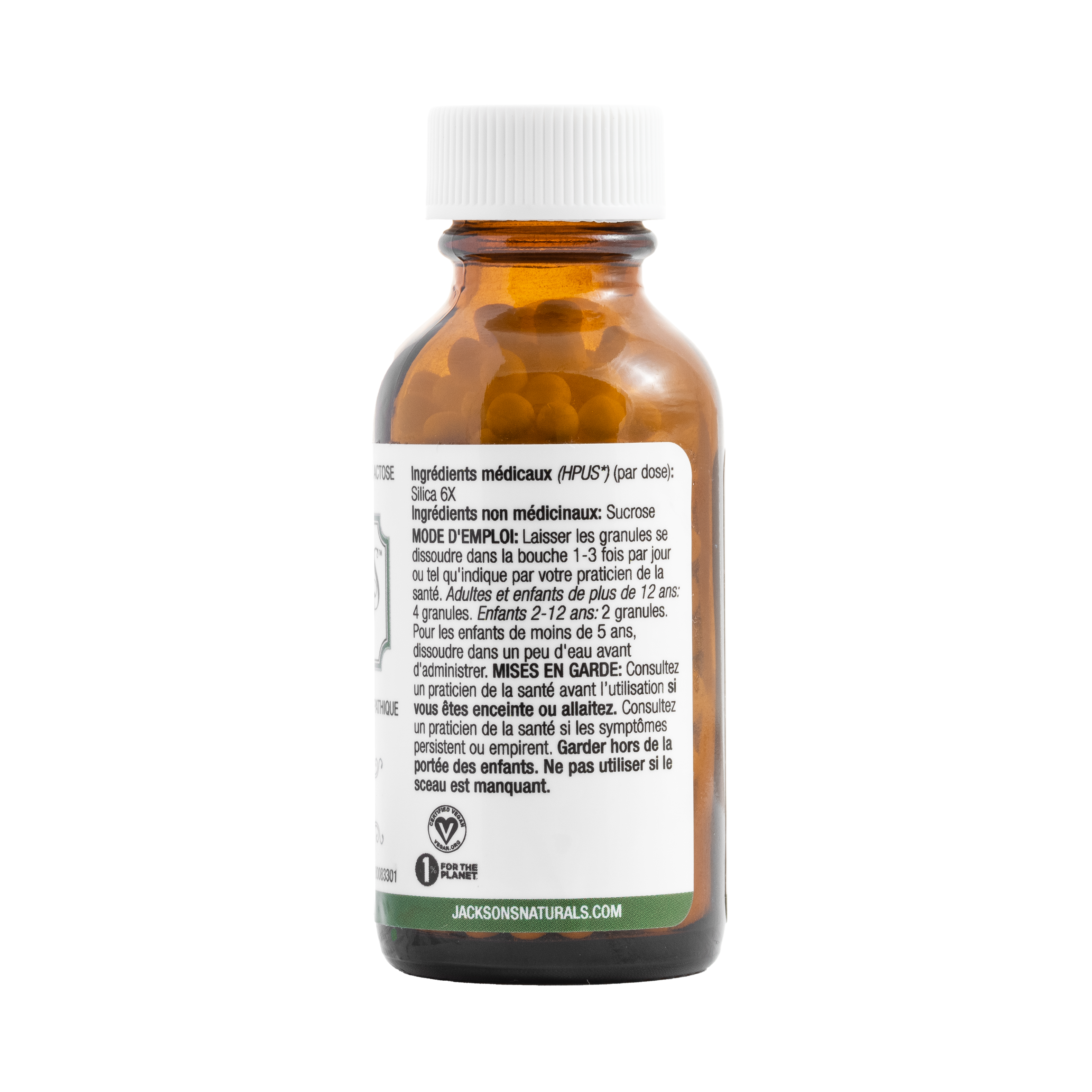#12 Silica 6X - Sel de cellules de Schuessler (tissus) certifié végétalien et sans lactose