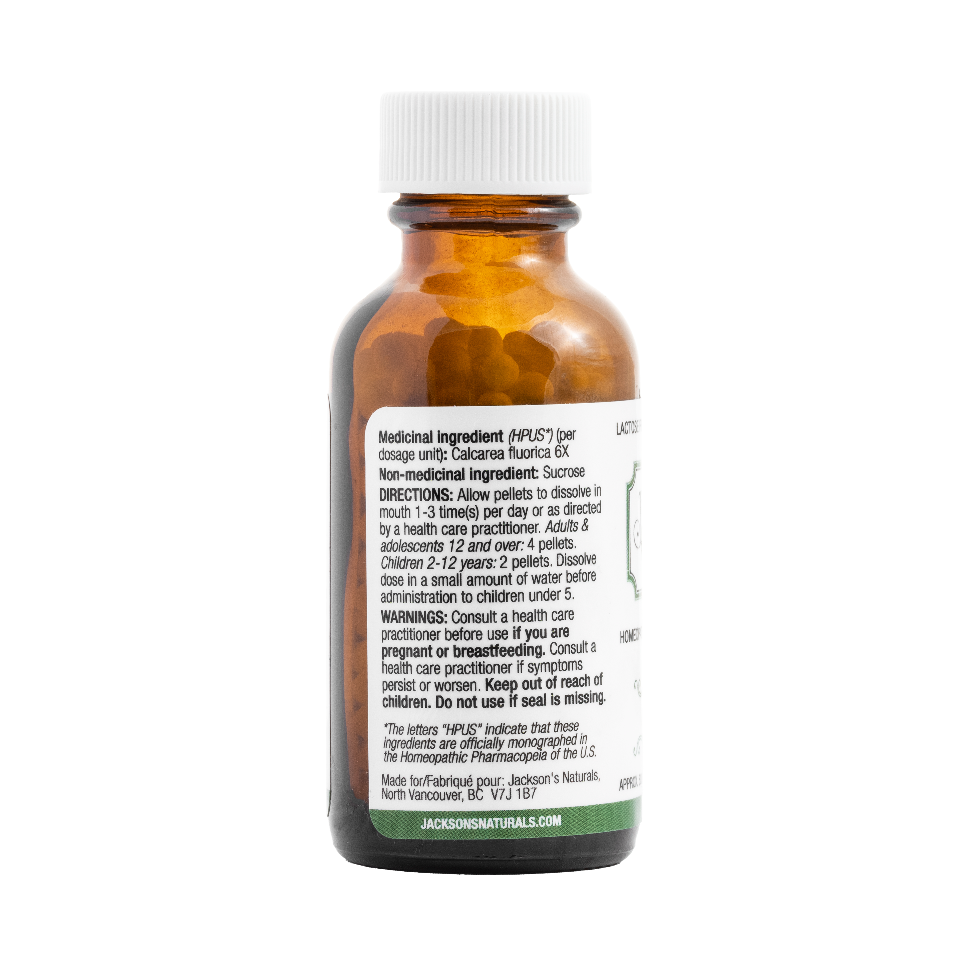#1 Calc fluor 6X - Certified Vegan, Lactose-Free Schuessler Cell Salt (Calcium fluoride)