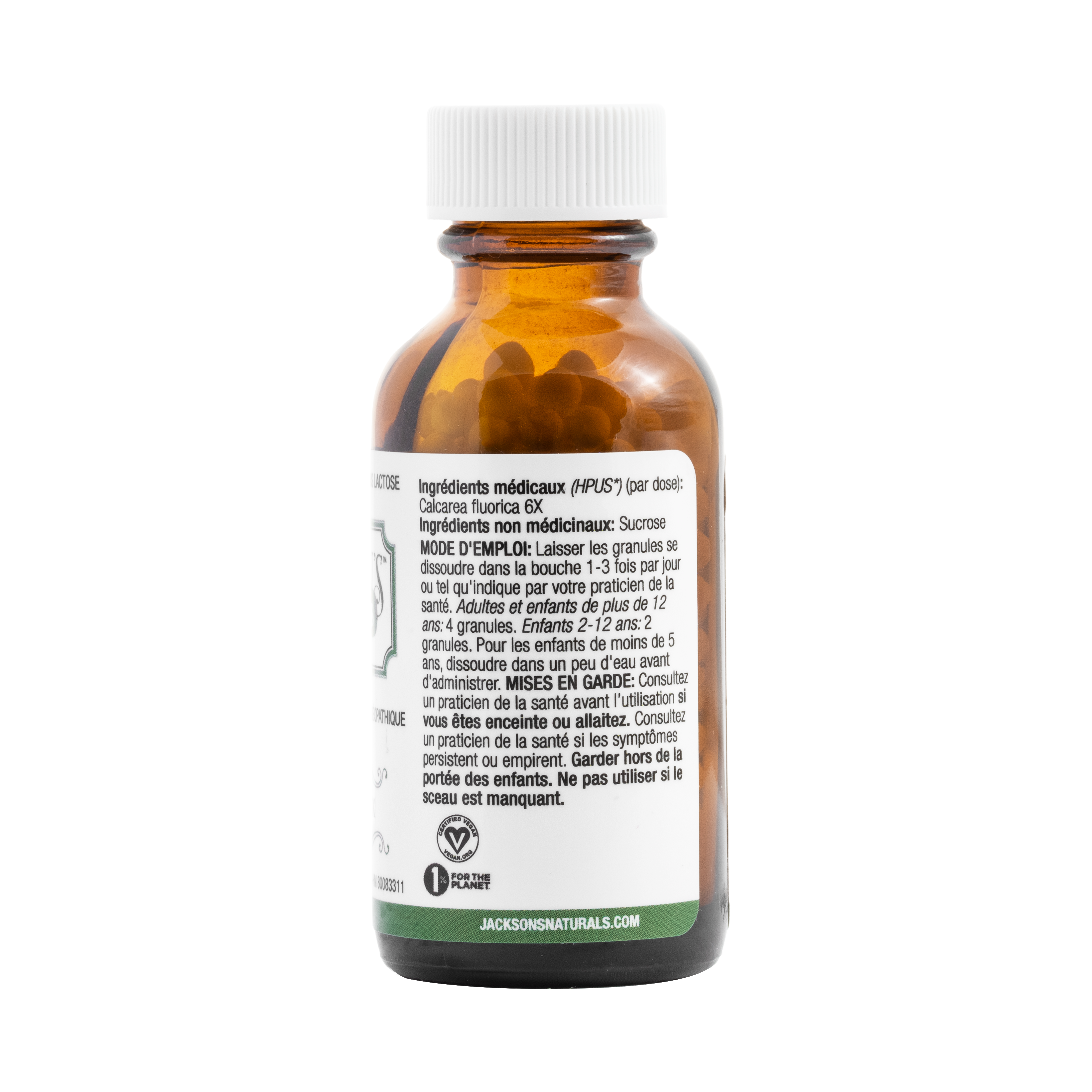 #1 Calc fluor 6X - Certified Vegan, Lactose-Free Schuessler Cell Salt (Calcium fluoride)