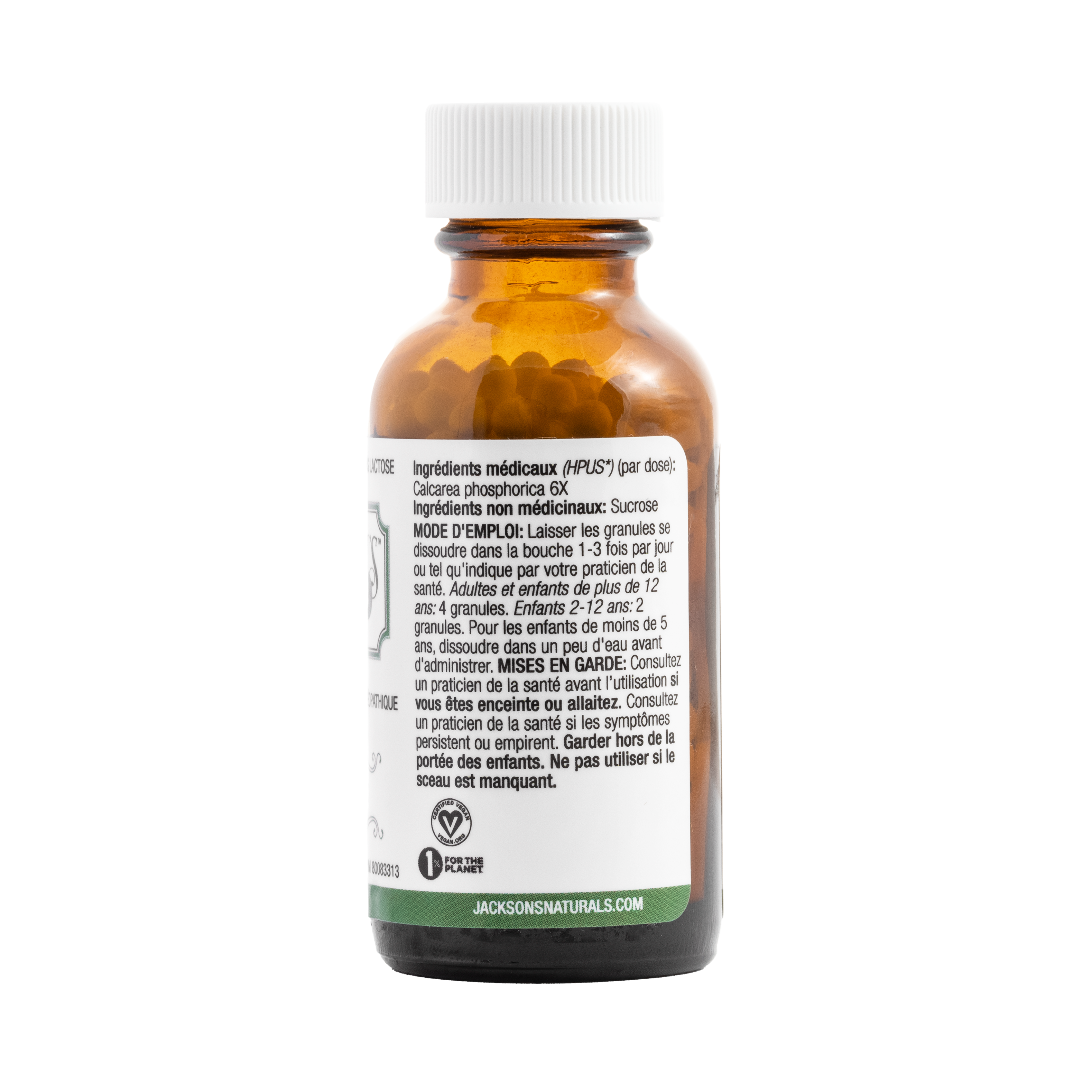 #2 Calc phos 6X (phosphate de calcium) - Sel de cellules de Schuessler (tissus) certifié végétalien et sans lactose