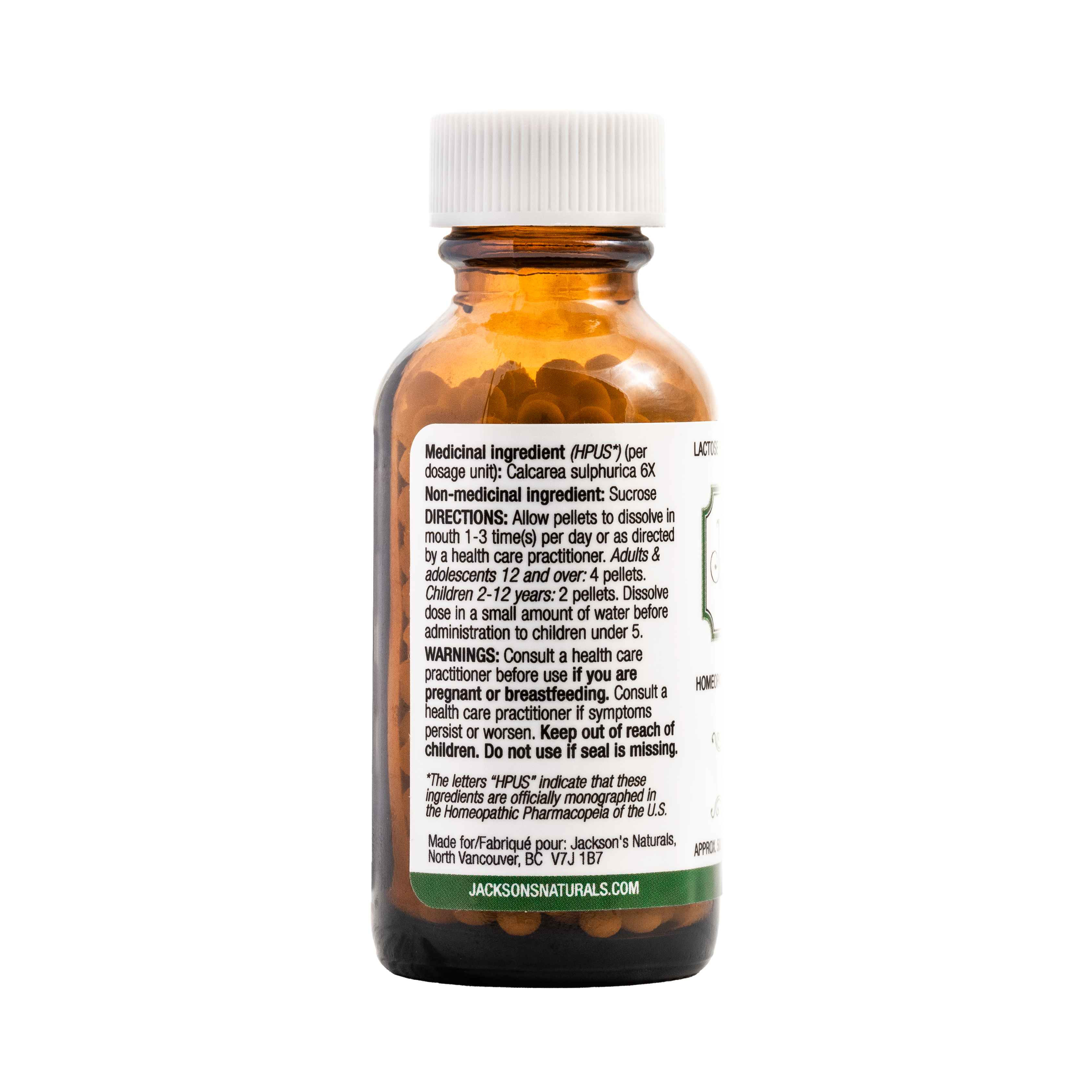 #3 Calc sulph 6X (sulfate de calcium) - Sel de cellules Schuessler (tissus) certifié végétalien et sans lactose