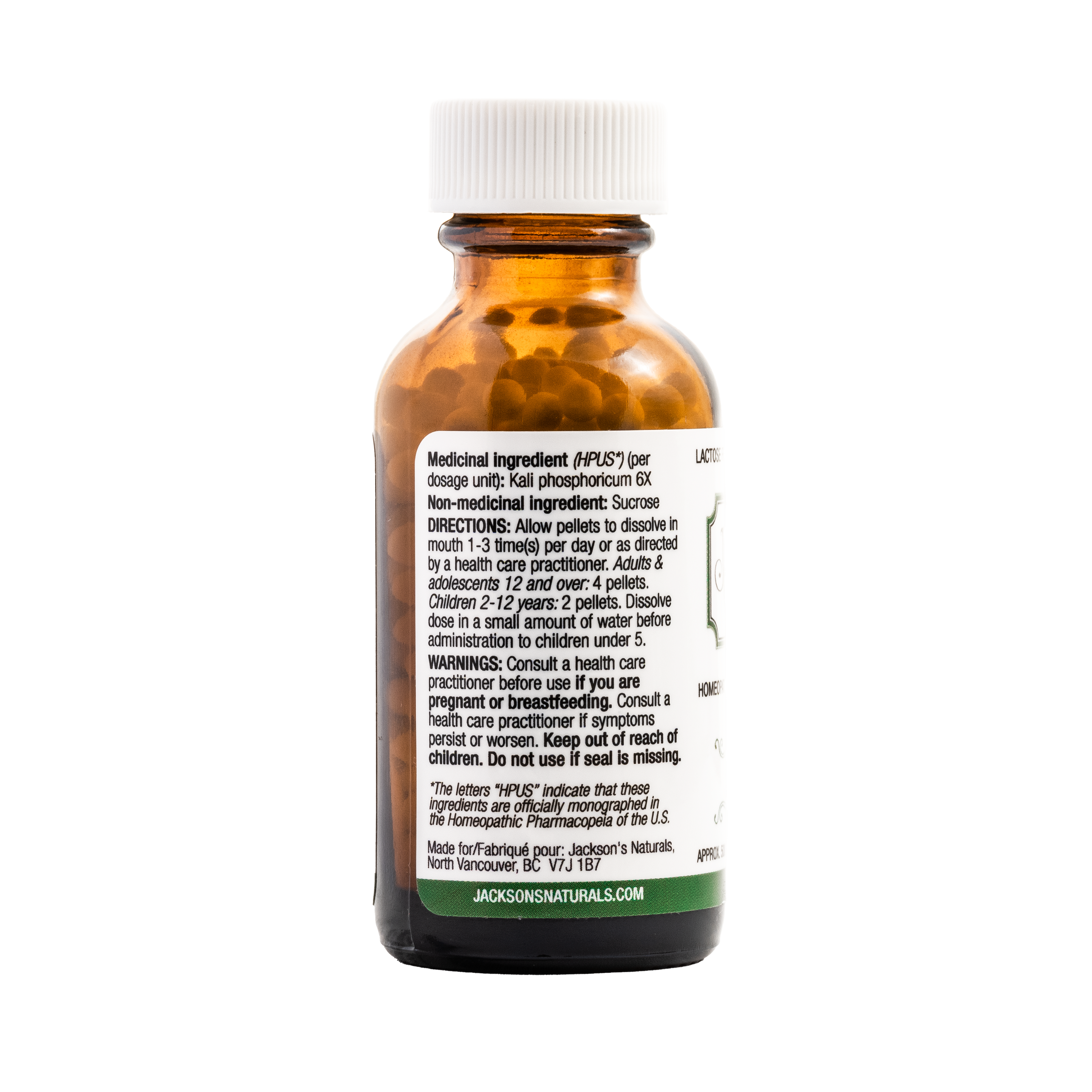 #6 Kali phos 6X (phosphate de potassium) - Sel de cellules de Schuessler (tissus) certifié végétalien et sans lactose