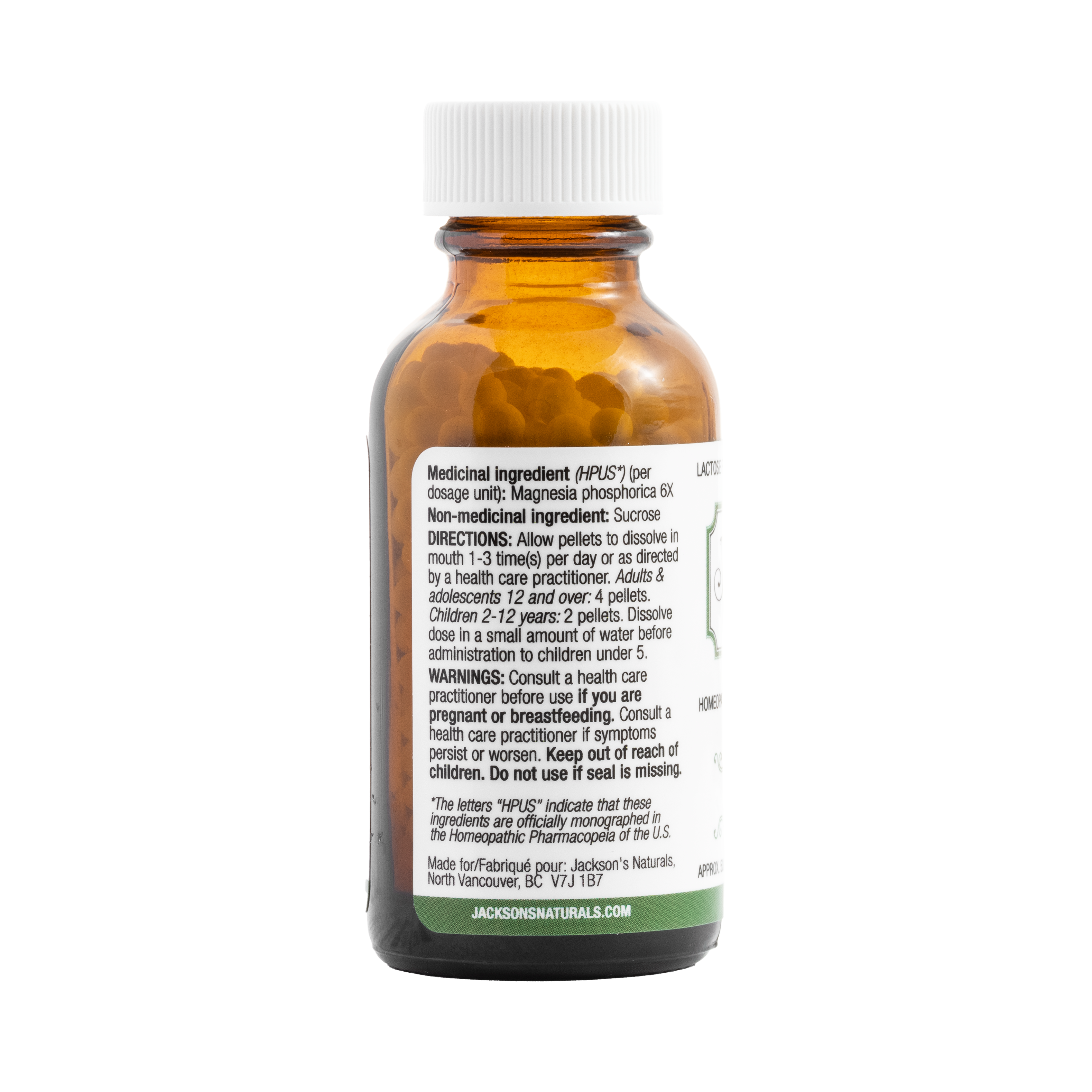 #8 Mag phos 6X (phosphate de magnésium) - Sel de cellules de Schuessler (tissus) certifié végétalien et sans lactose