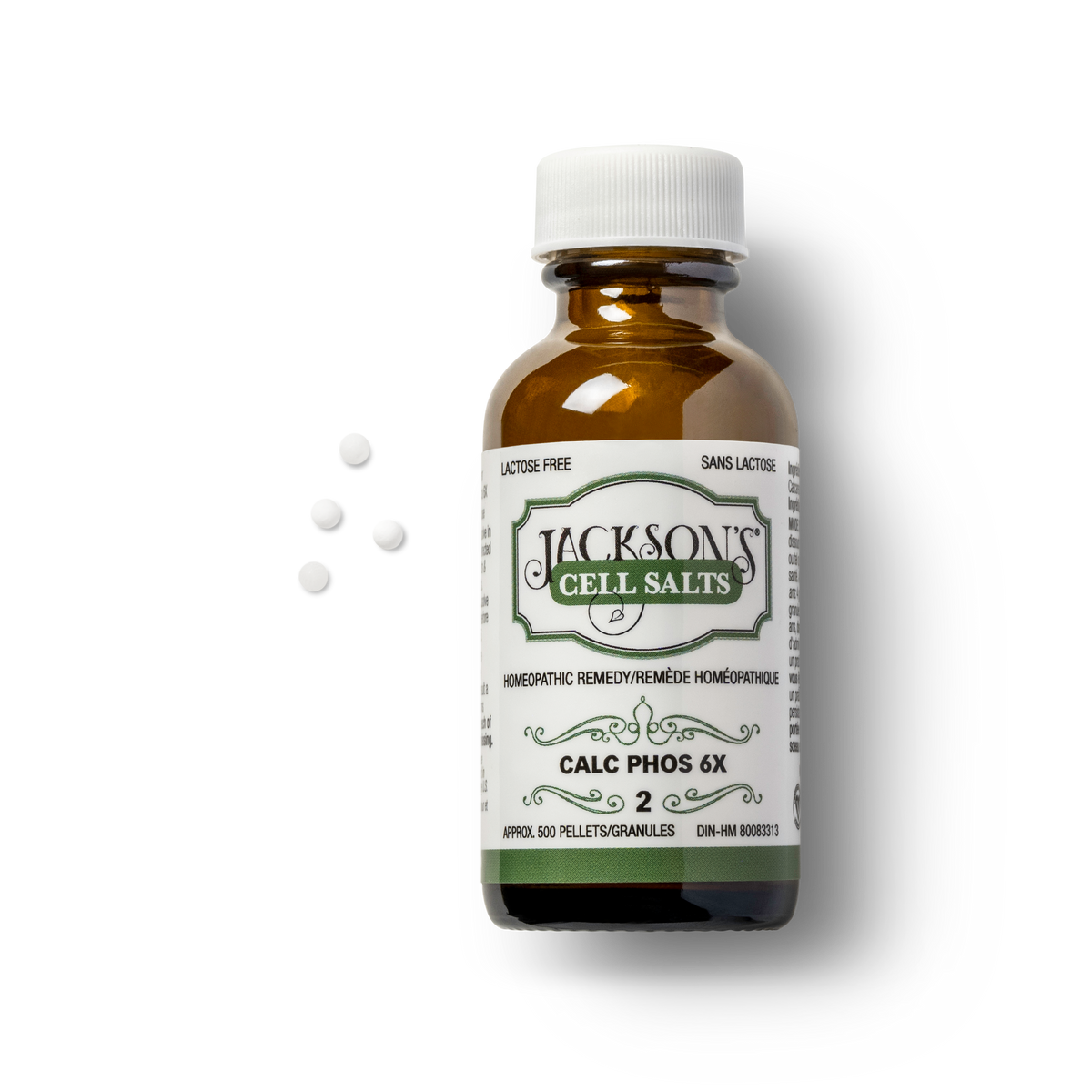 #2 Calc Phos 6X - Certified Vegan, Lactose-Free Schuessler Cell Salt (Calcium phosphate)