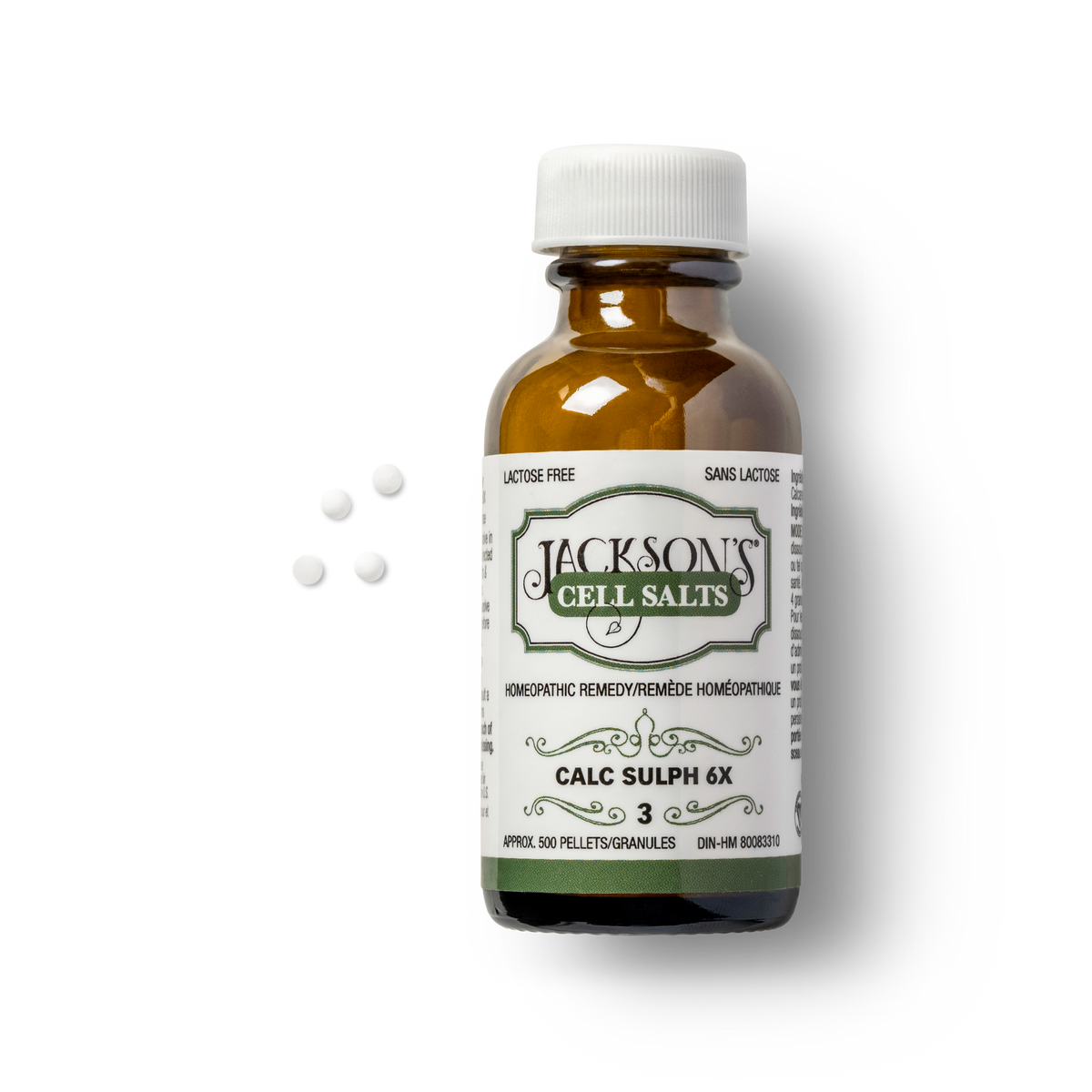 #3 Calc Sulph 6X - Certified Vegan, Lactose-Free Schuessler Cell Salt (Calcium sulfate)
