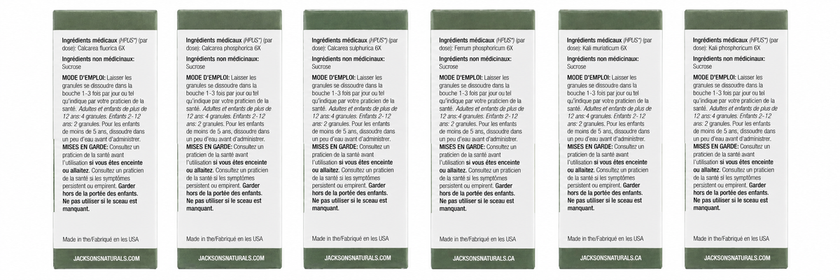 Kit de 12 sels cellulaires - Sels de Schuessler certifiés végétaliens, sans lactose et puissance 6X