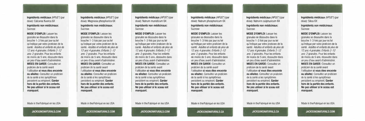 Kit de 12 sels cellulaires - Sels de Schuessler certifiés végétaliens, sans lactose et puissance 6X