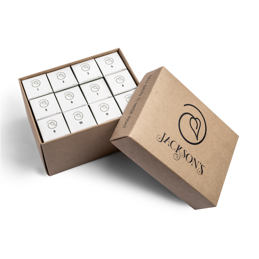 12 Cell Salt Kit - Certified Vegan, Lactose-Free Schuessler Cell Salts in 6X potency