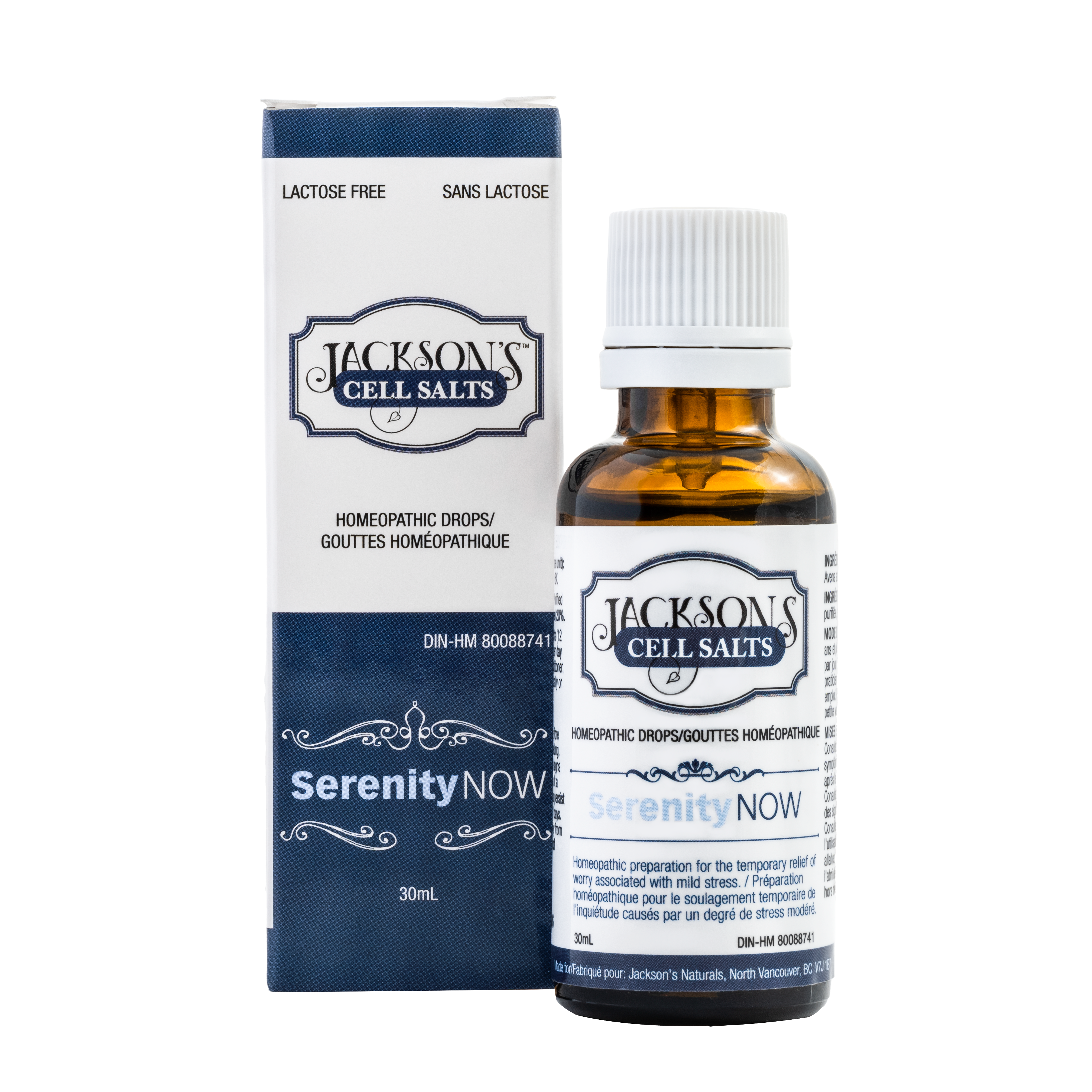 Combinaison de sels cellulaires Serenity NOW pour le stress et le sommeil - Préparation de sel cellulaire homéopathique certifiée végétalienne avec Kali phos 6x