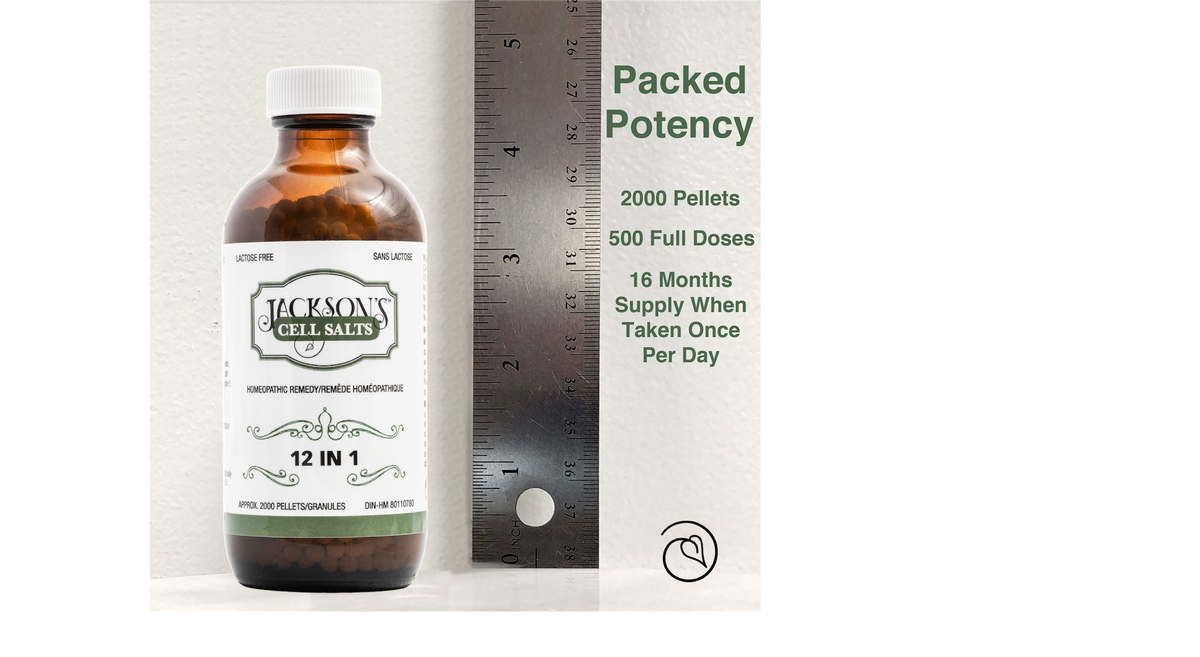 Jackson's 12 in 1 LARGE Bottle (2000 Pellets) - Bottle Only (No Exterior Carton) | Certified Vegan | Lactose-Free