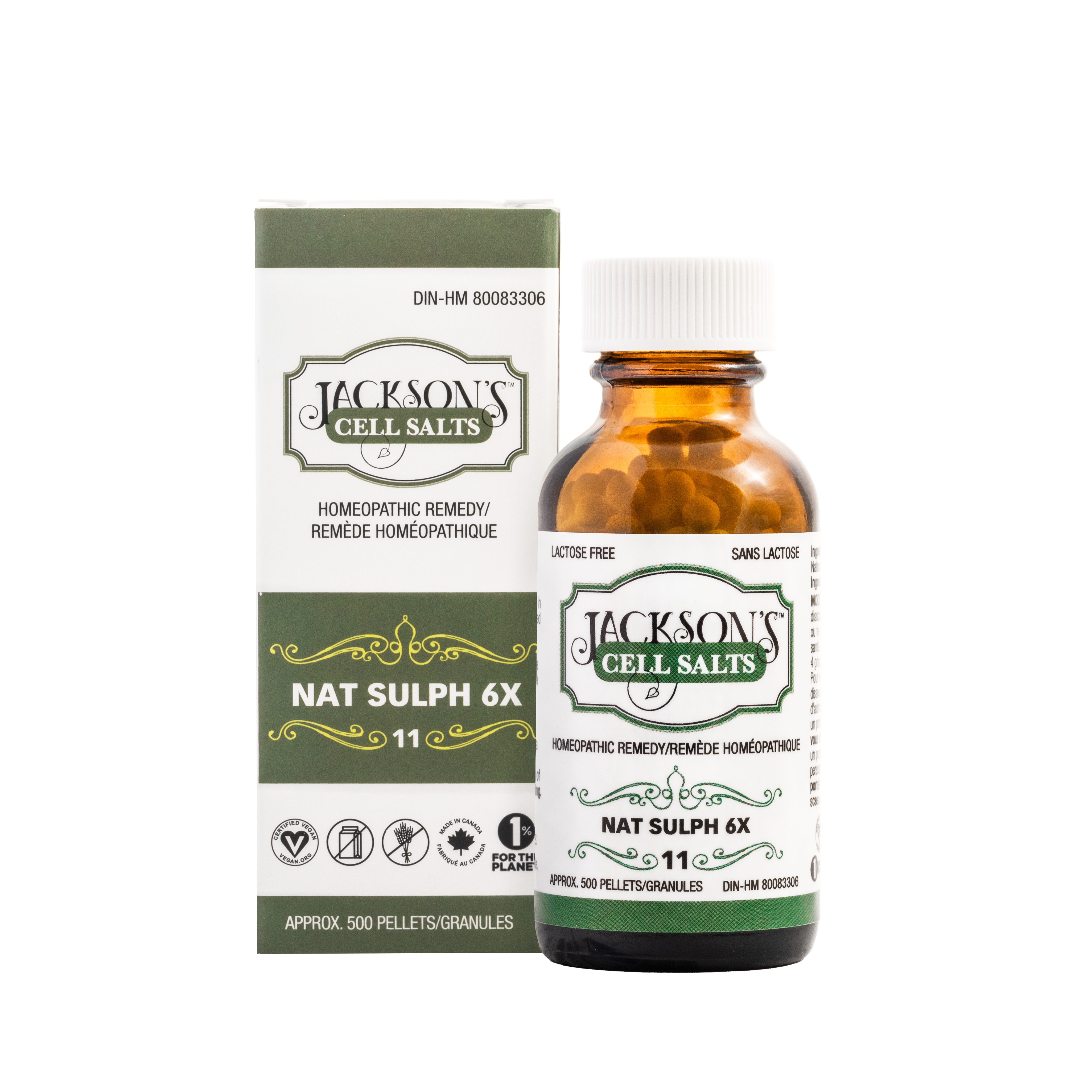 #11 Nat sulph 6X (sulfate de sodium) - Sel de cellules de Schuessler (tissus) certifié végétalien et sans lactose