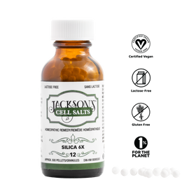 *Pre-Order* #12 Silica 6X - Certified Vegan, Lactose-Free Schuessler Cell (Tissue) Salt (Est. Ship Date Thursday, April 25)