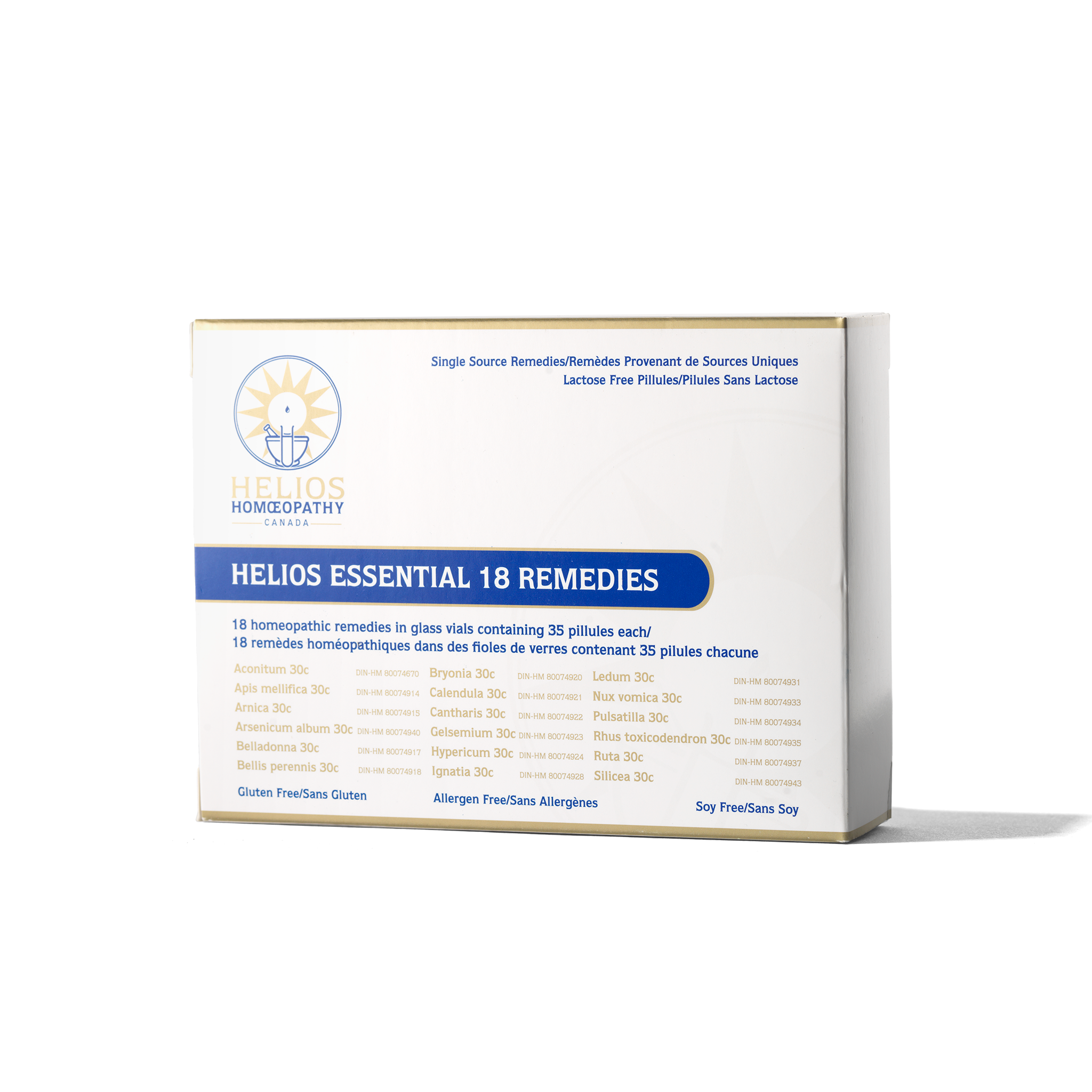 Kit de remèdes Helios Essential 18 avec livret de remèdes gratuit