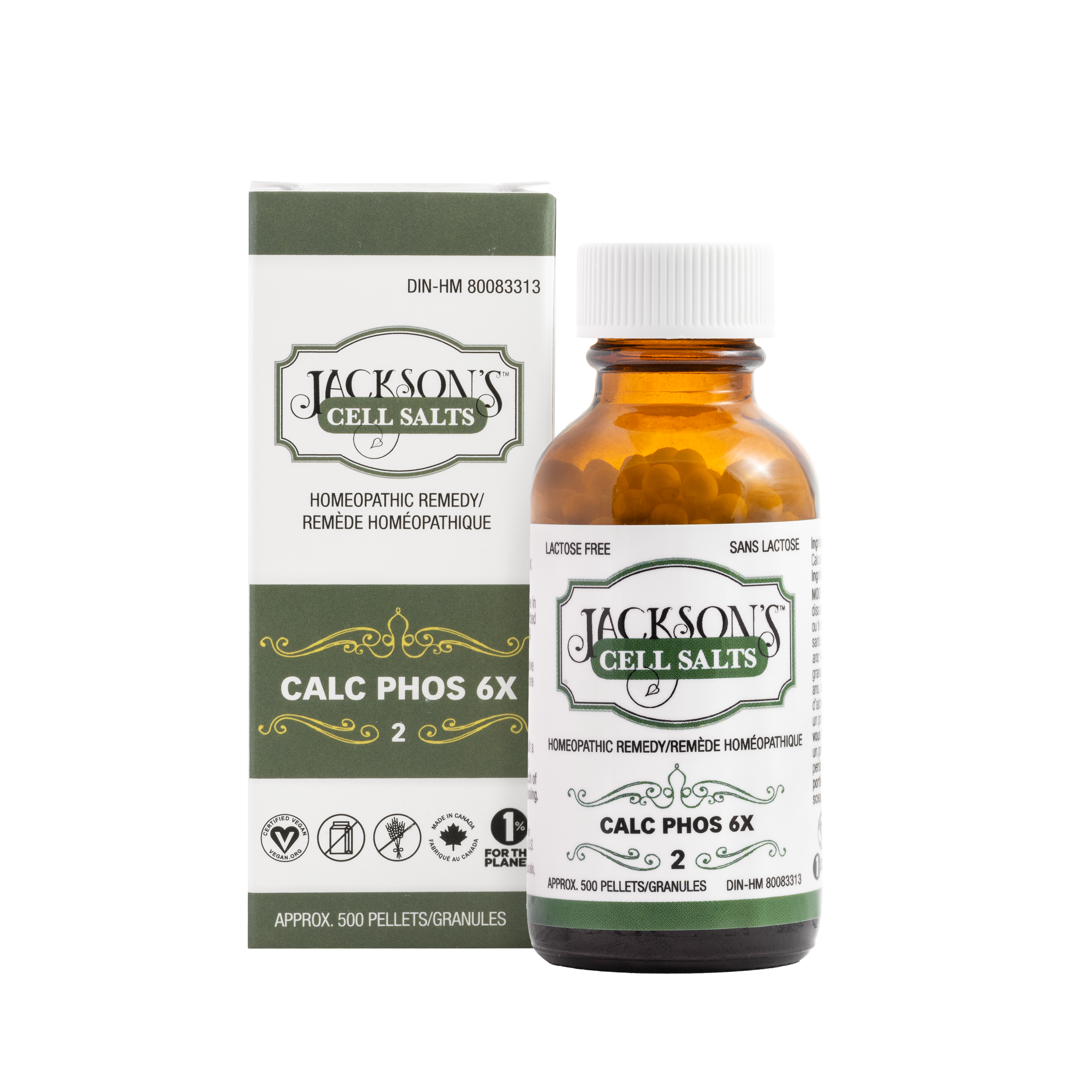 #2 Calc phos 6X (phosphate de calcium) - Sel de cellules de Schuessler (tissus) certifié végétalien et sans lactose
