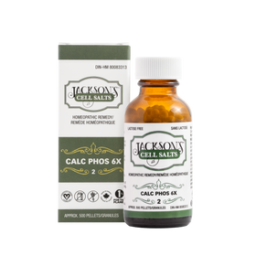#2 Calc phos 6X (Calcium phosphate) - Certified Vegan, Lactose-Free Schuessler Cell (Tissue) Salt