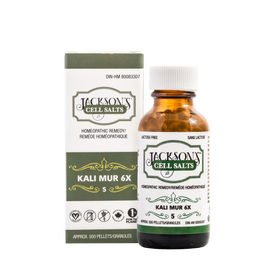 #5 Kali mur 6X (Potassium chloride) - The First Certified Vegan, Lactose-Free Schuessler Cell (Tissue) Salt