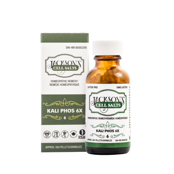 #6 Kali phos 6X (Potassium phosphate) - Certified Vegan, Lactose-Free Schuessler Cell (Tissue) Salt