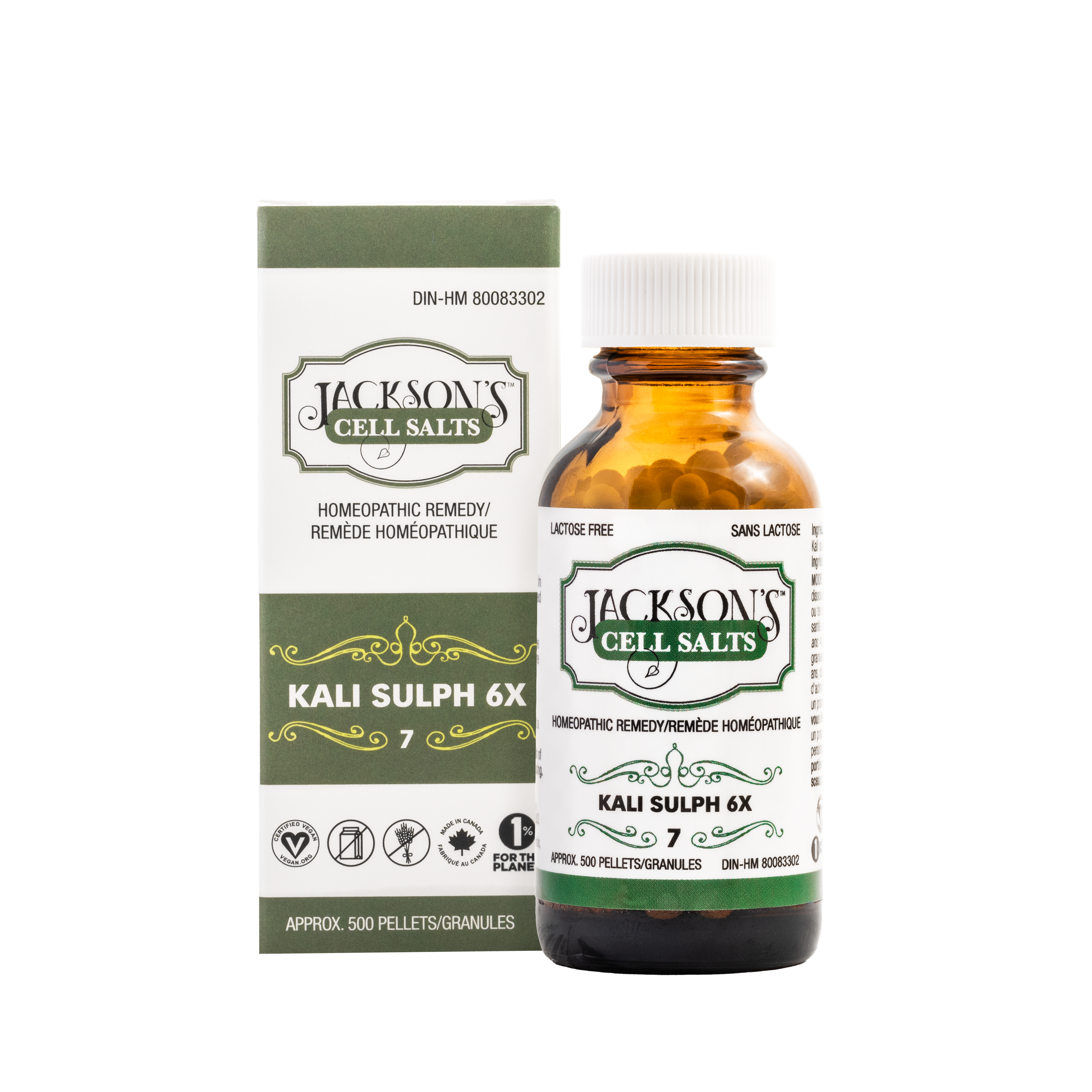 #7 Kali sulph 6X (sulfate de potassium) - Sel de cellules de Schuessler (tissus) certifié végétalien et sans lactose