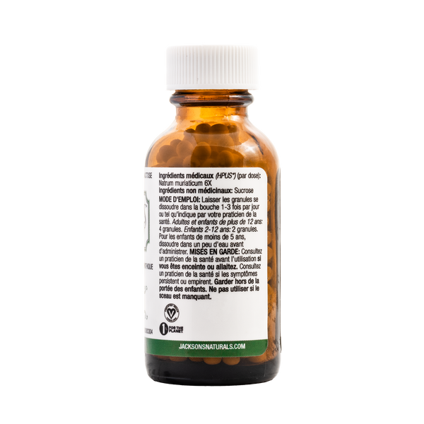 #9 Nat mur 6X (Sodium chloride) - Certified Vegan, Lactose-Free Schuessler Cell (Tissue) Salt