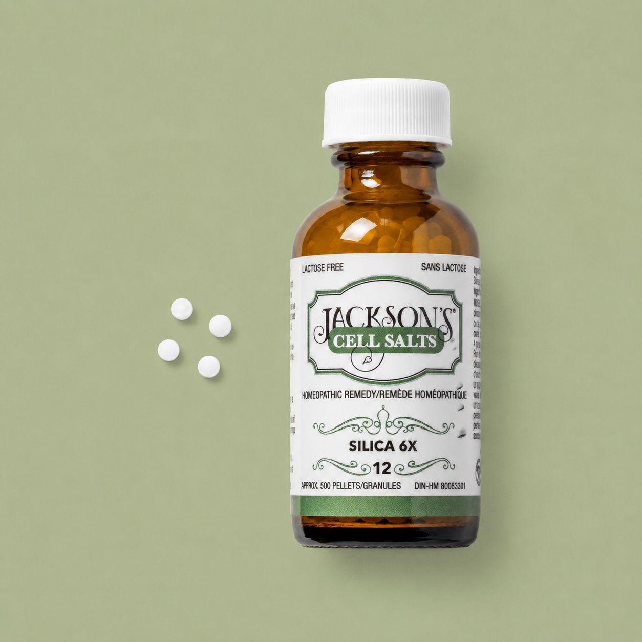#12 Silica 6X - Certified Vegan, Lactose-Free Schuessler Cell Salt (Silicea)