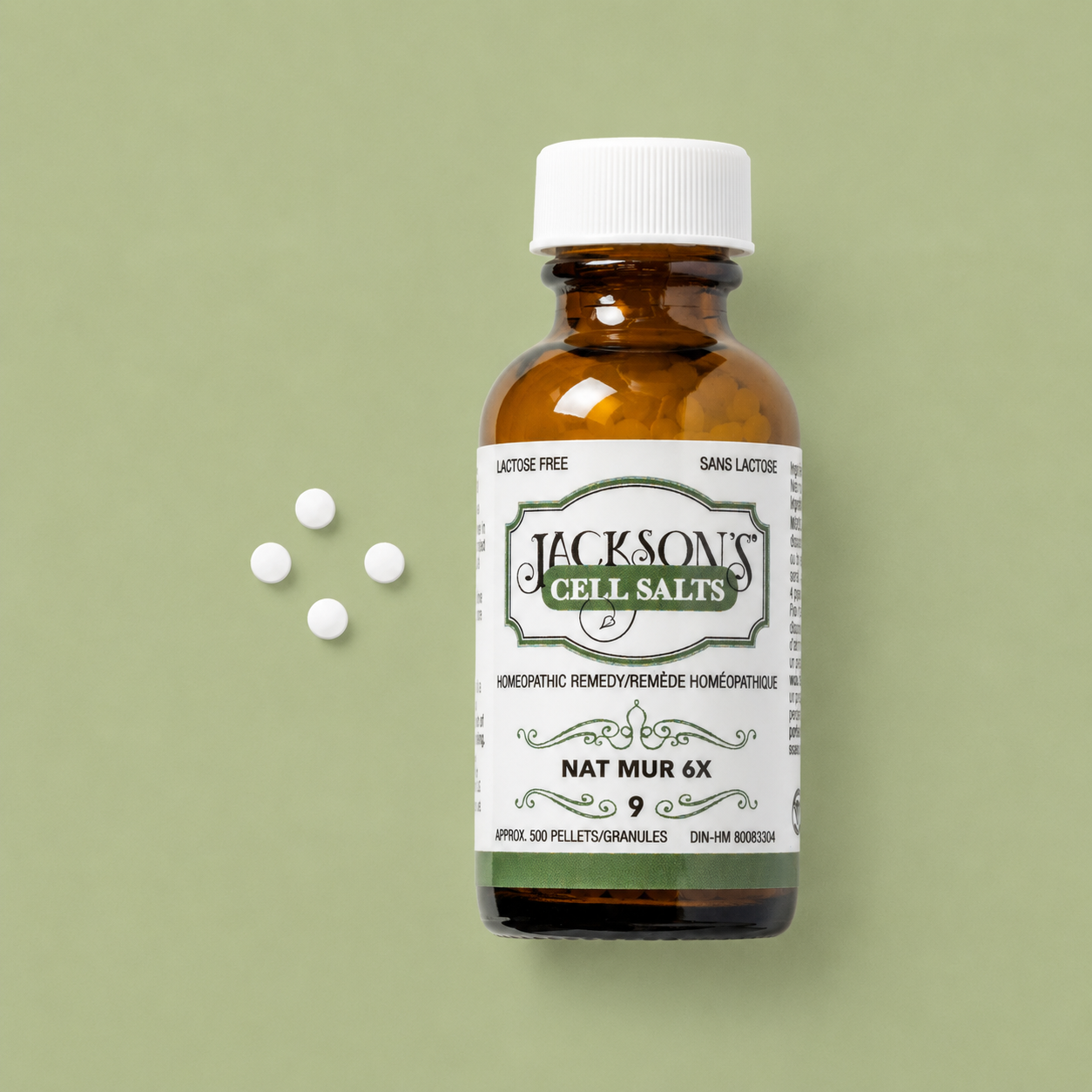 #9 Nat Mur 6X - Certified Vegan, Lactose-Free Schuessler Cell Salt (Sodium chloride)