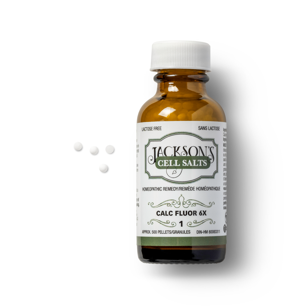#1 Calc Fluor 6X - Certified Vegan, Lactose-Free Schuessler Cell Salt (Calcium fluoride)