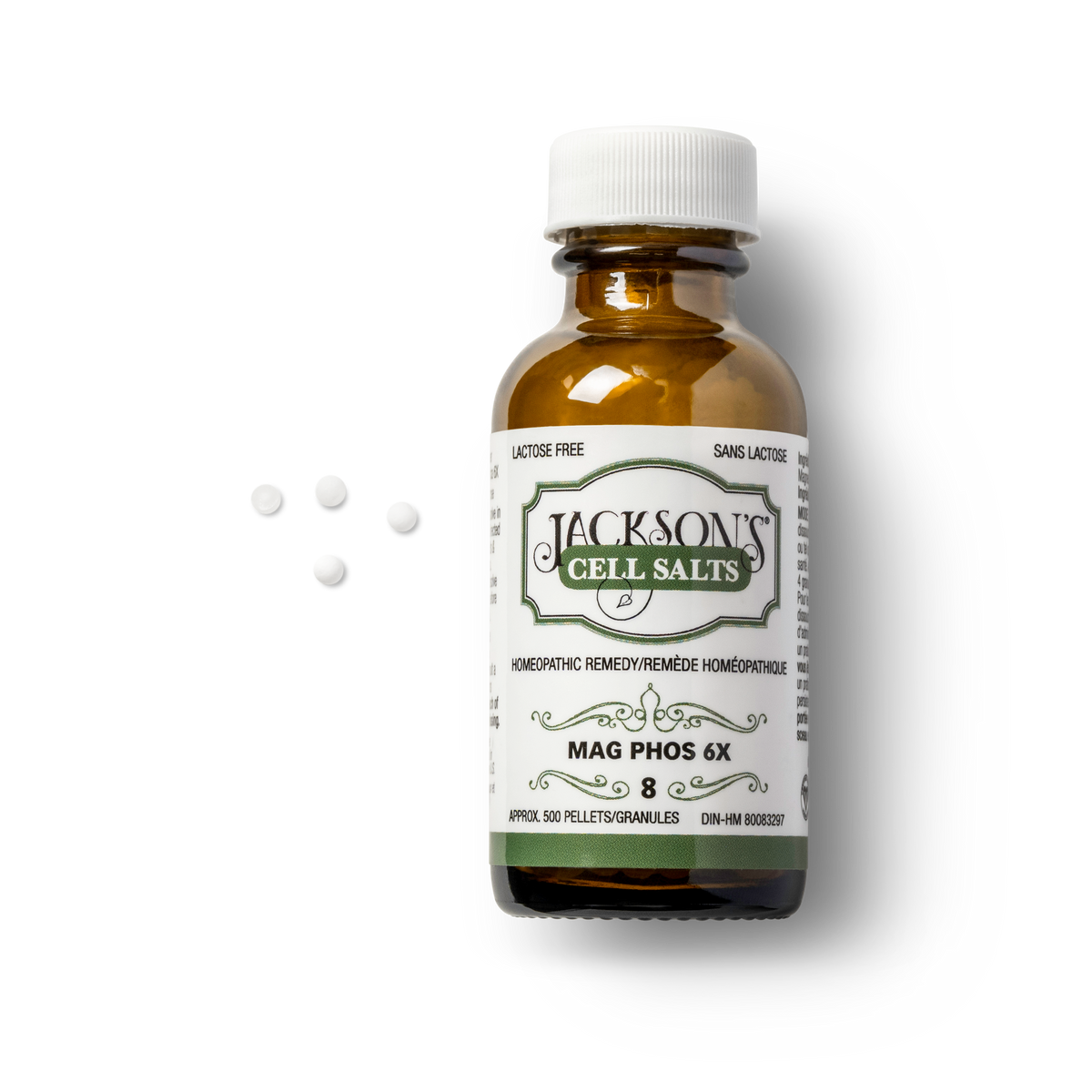 #8 Mag phos 6X (phosphate de magnésium) - Sel de cellules de Schuessler (tissus) certifié végétalien et sans lactose