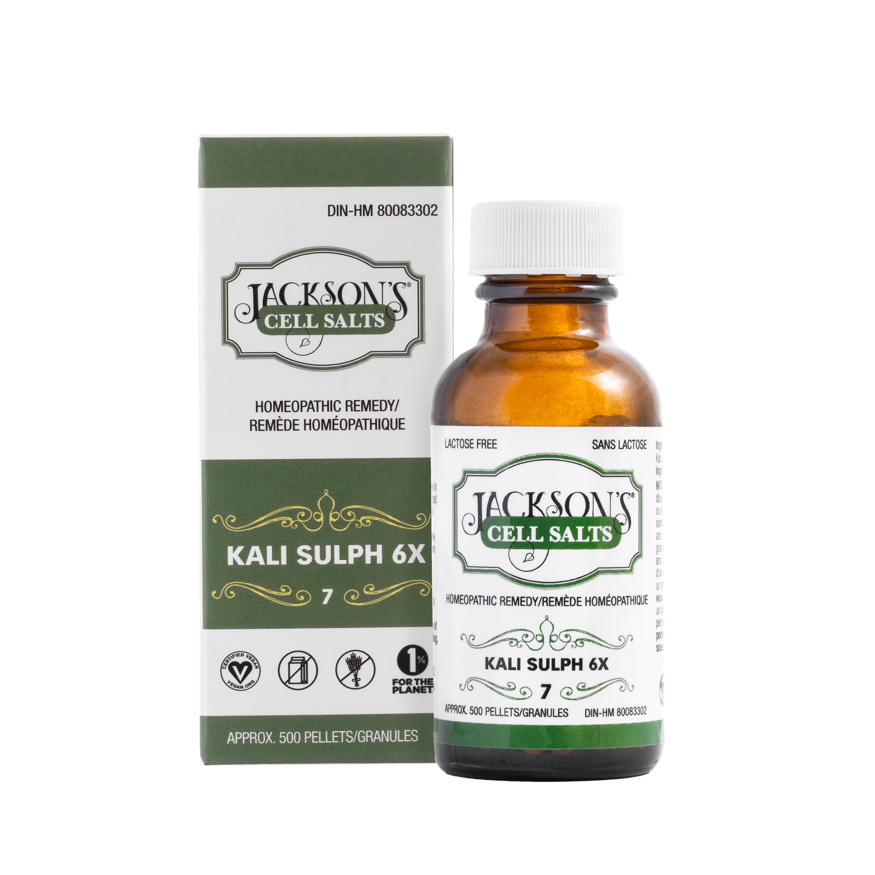 #7 Kali sulph 6X (sulfate de potassium) - Sel de cellules de Schuessler (tissus) certifié végétalien et sans lactose