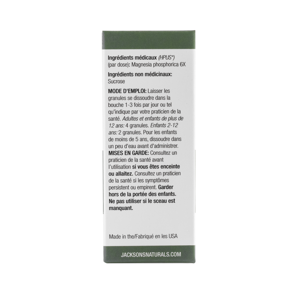 #8 Mag phos 6X (phosphate de magnésium) - Sel de cellules de Schuessler (tissus) certifié végétalien et sans lactose