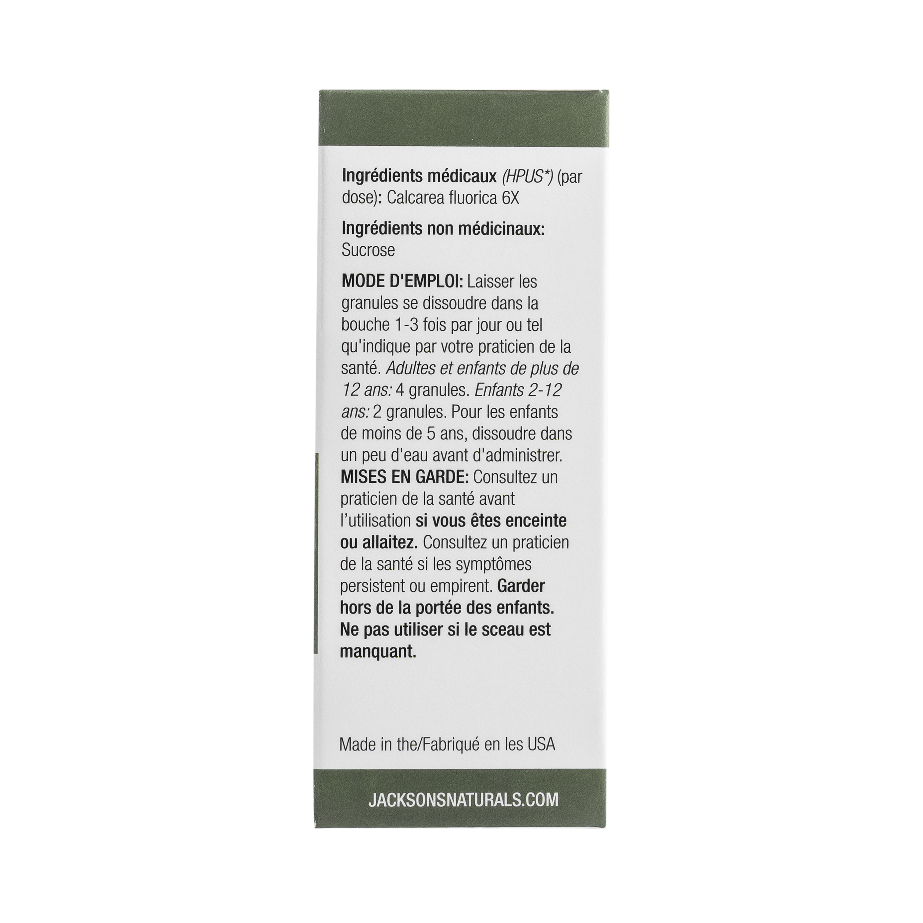 #1 Calc Fluor 6X - Certified Vegan, Lactose-Free Schuessler Cell Salt (Calcium fluoride)