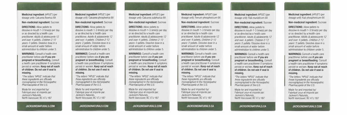 Kit de 12 sels cellulaires - Sels de Schuessler certifiés végétaliens, sans lactose et puissance 6X