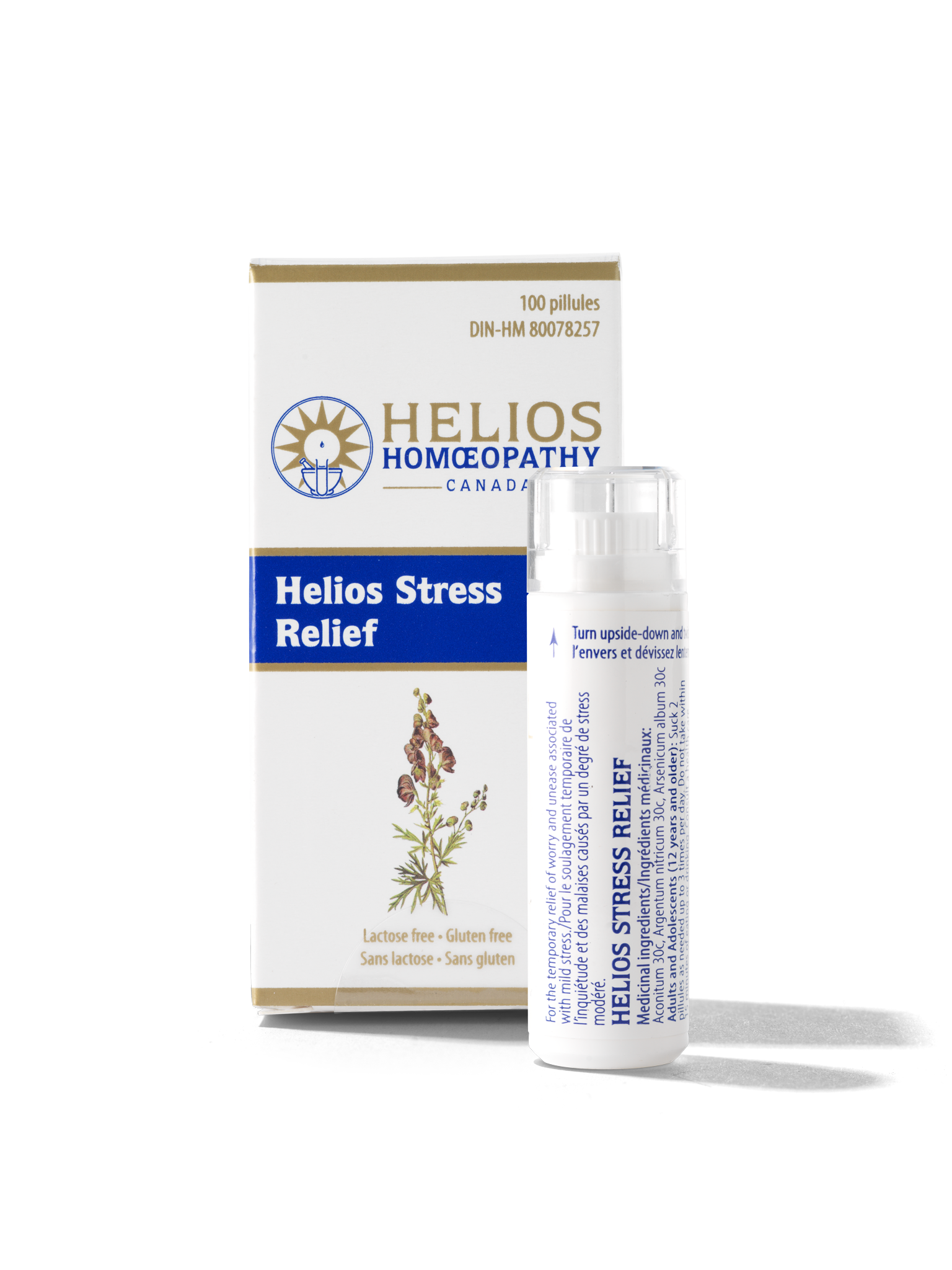 2 POUR 1 Helios Stress Relief - Remède homéopathique sans lactose contre le stress léger
