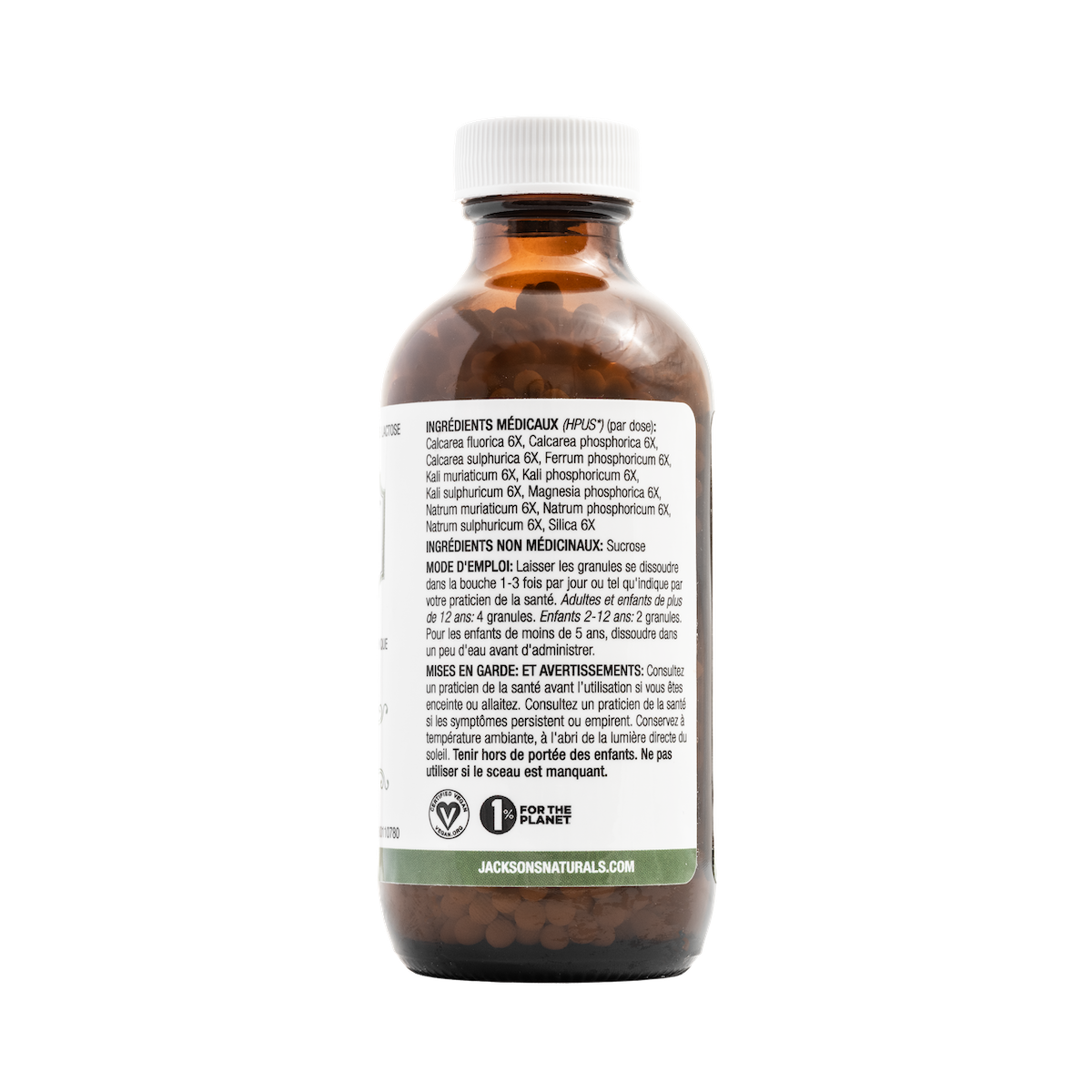 Jackson's 12 in 1 LARGE bottle (2000 pellet of size 40) - Certified Vegan, Lactose-Free All 12 Schuessler Tissue Cell Salt Combination