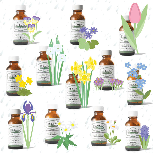Jn cell salts april showers spring flowers