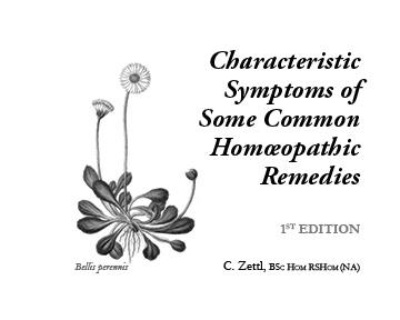 Symptômes caractéristiques de certains remèdes homéopathiques courants (livre de poche)